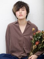 アトリエパーランプ(Atelier par LAMPE) インナーハイライトアシンメトリー斜めバングウルフマッシュt3