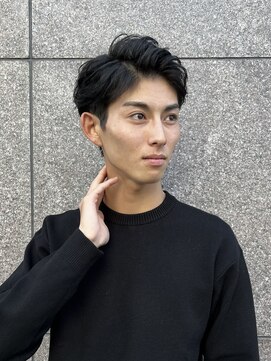 イヴォークトーキョーオーサカ(EVOKE TOKYO osaka) リバースパーマ マッシュ オールバック
