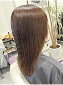 明るめナチュラルブラウン×髪質改善トリートメント