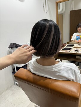 ネイロ 錦糸町(NeiRo) ショートブリーチミディアムデザインカラー