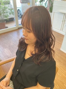 ブルーム ヘアアンドメイク(bloom hair&make) ナチュラルベージュ　ゆる巻きロング