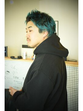 ジーン カットクラブ(GENE CUTCLUB) ターコイズブルースパイキーショート