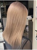 10105ブロンドホワイトアッシュウルフレイヤーロングストレート