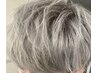 men's【シルバー系】メンズカット+ダブルカラー(２ブリーチ)