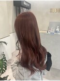 ピンクベージュ/ブリーチなしダブルカラー