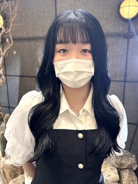 ゼスト フィーノ(ZEST fino) 【ナツミ】カットカラー　38ミリで巻くゆるふわロング