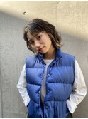 アンブレラカラー/ウェーブパーマ/こなれミディ/前髪/溝の口
