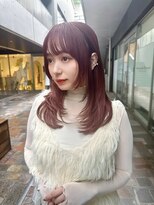 クーエフー(coo et fuu) シースルーバング透明感カラー秋カラーレイヤーミディ