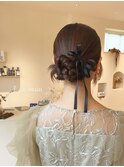 結婚式お呼ばれヘア