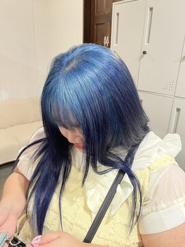 アオゾラヘアーカミノウラ(AOZORA HAIR kaminoura) ブルールーツカラー