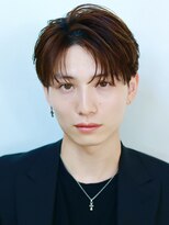 オーシャントーキョー サニー 原宿(OCEAN TOKYO Sunny)&nbsp;フェザーパーマセンターパートニュアンスパーマ韓国マッシュ黒髪