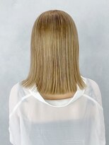 アルバム 渋谷パルコ(ALBUM)&nbsp;ミルクティーボブブロンドハイトーンミディアム_ba560912