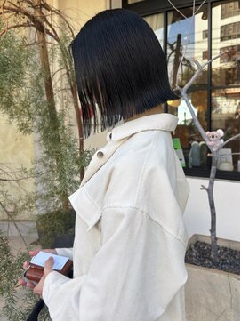 フルール(hair place Fleur) ぱつっと顎下ボブ