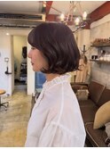 フレンチボブ×ナチュラルバング
