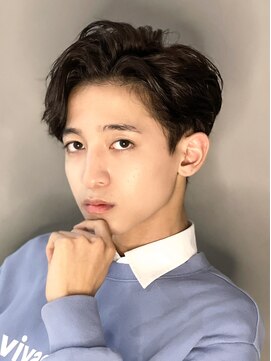 エルマーク 四条烏丸(L-MARK) センターパート/ニュアンスパーマ/カルマパーマ/men's