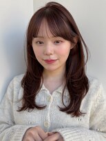 ラフ フロム ガーデン(Laf from GARDEN)&nbsp;ミディアム/レイヤーカット/顔周りカット/透明感カラー