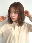 ゆるふわパーマ/ニュアンス/アッシュブラウン/大人ガーリーp川口