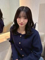 ジーナ  札幌大通(Zina)&nbsp;美髪＊韓国レイヤーカール＊暗髪アッシュブラウン＊Zina札幌大通