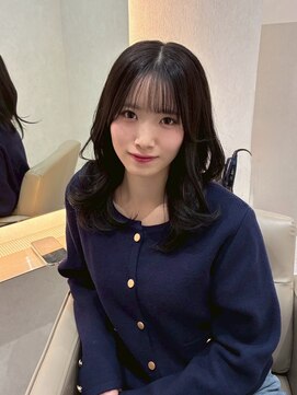 ジーナ  札幌大通(Zina) 美髪＊韓国レイヤーカール＊暗髪アッシュブラウン＊Zina札幌大通