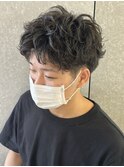 メンズパーマメンズショートスパイキーショートアイブロウ太田