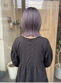 ボブ×ハイトーン×シアーパープル1