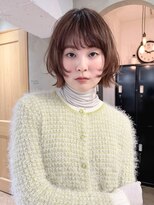 ローレン(LOREN)&nbsp;ボブ/ヘイリーボブ/レイヤーカット/小顔/ベージュ/髪質改善/前髪