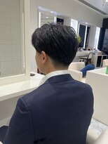 レ セゾン(Les Saisons) ナチュラルセンターパート×刈り上げ
