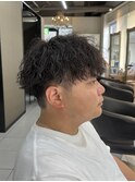 ツイストスパイラル　ツイストパーマ　ピンパーマ　縦落ちパーマ