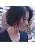 グラデーションカラーとショートヘア