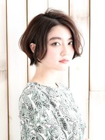 パティオンツー(PATIONN2)&nbsp;ナチュラルハイライトデザインカラーショート切りっぱなしボブ