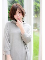 リル(Lilou) 【Lilou】大人かわいい ニュアンスボブ ツヤ感カラー