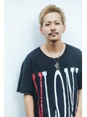 【men’s salon dot. Tokyo】ブロンドショートアップバング