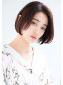 ラインが綺麗な☆ダークカラーで魅せるミニボブ20代30代40代