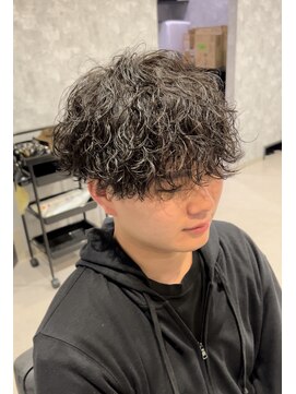 アビー(ABEY) 波巻きスパイラルパーマ刈り上げマッシュ