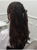 【リボンハーフツインヘアメ】*rina*