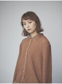 大人可愛いニュアンスラフボブ