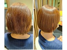 マルヘアデザインの雰囲気（ショートスタイルでも自然な髪質改善ができます！）