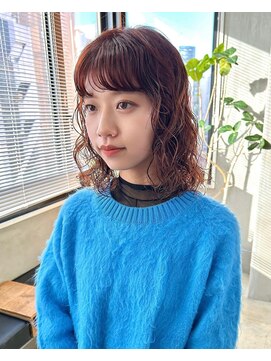 テトヘアー(teto hair) ミディアムボブウェーブパーマ くるくる スパイラル