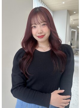 ボタン テンジン(VOTAN tenjin) 【votan_はまひ】韓国ヘア/暖色/ピンクカラー/レッドカラー/天神