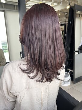 アクアオモテサンドウ(ACQUA omotesando) △大人可愛いピンクブラウンレイヤーカットロングヘア髪質改善