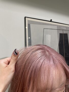 ペレ 渋谷(PELE) h_ デザインカラー/レイヤーカット/ウェットヘア/ベージュ