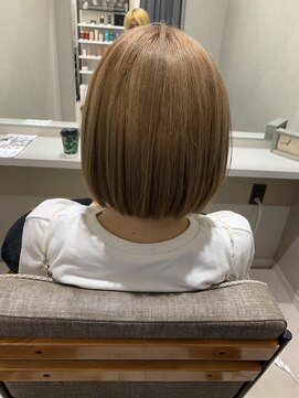 ナンバー 大分中央町店(N°) 【シノハラ】@number_nao ☆可愛くまとまるボブ×ミルクティー☆