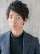 トニーアンドガイ メン 与野駅前店(TONI&GUY MEN)&nbsp;20代30代かき上げビジカジダークアッシュメンズショートj与野