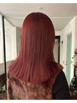 アンプラグド(unplugged) ブリーチなしレッドブラウン