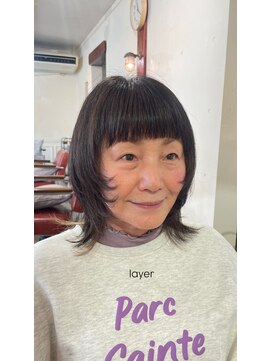 ヘアラウンジ アンリオ(hair lounge an rio) layer×顔周り