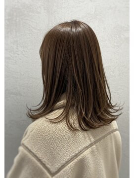 アントワープトーキョー(antwerp TOKYO) 30代40代50代外はねミディアムレイヤー髪質改善酸性ストレート