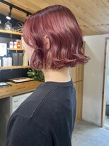 キラ 原宿(KILLA)&nbsp;ブリーチありダブルカラー/チェリーレッド/ボブカット/原宿