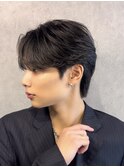 熊本 フェザーパーマ ニュアンス 毛流れ MEN'S HAIR