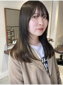 オリーブベージュ/小川/enu河原町/京都美容室