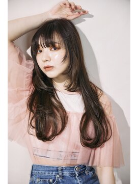 ロングパーマ/コテ巻風パーマ/くせ毛風パーマ/大人ロング